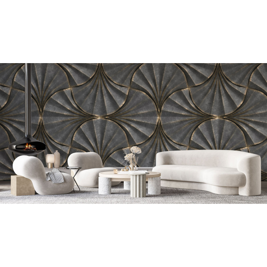 Panoramic Wallpaper - Wall Mural - Geometric Shapes