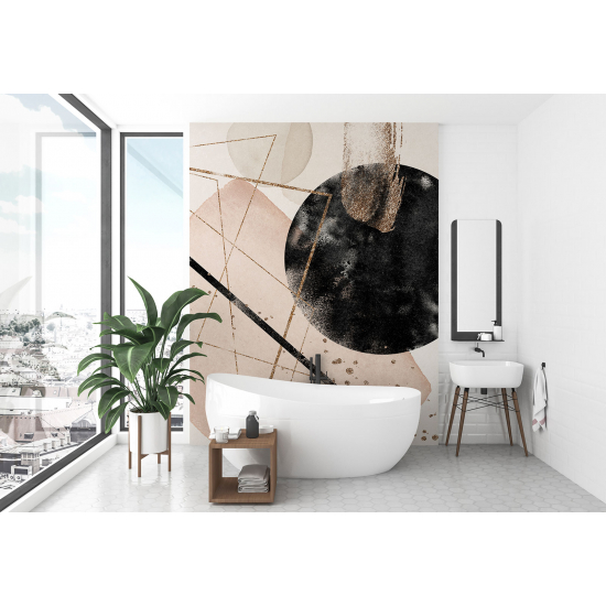 Panoramic Wallpaper - Wall Mural - Geometric Shapes