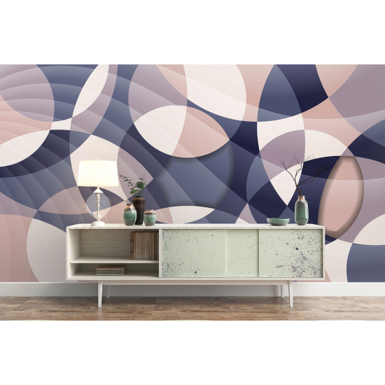 Panoramic Wallpaper - Wall Mural - Geometric Shapes