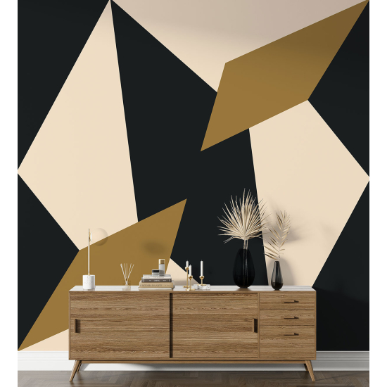 Panoramic Wallpaper - Wall Mural - Geometric Shapes