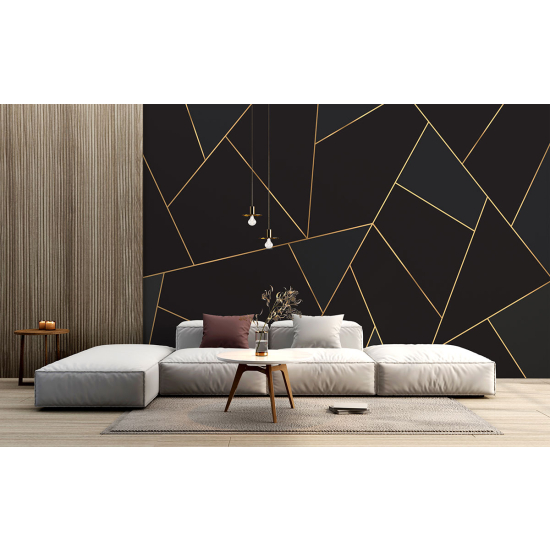 Panoramic Wallpaper - Wall Mural - Geometric Shapes