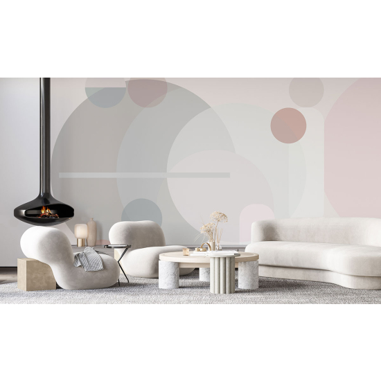 Panoramic Wallpaper - Wall Mural - Geometric Shapes