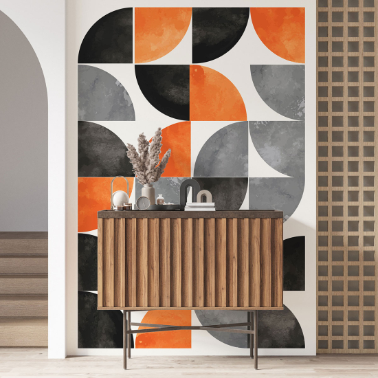 Panoramic Wallpaper - Wall Mural - Geometric Shapes