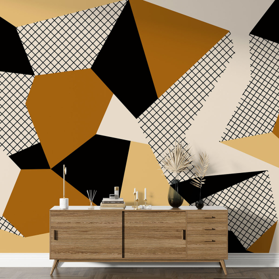 Panoramic Wallpaper - Wall Mural - Geometric Shapes