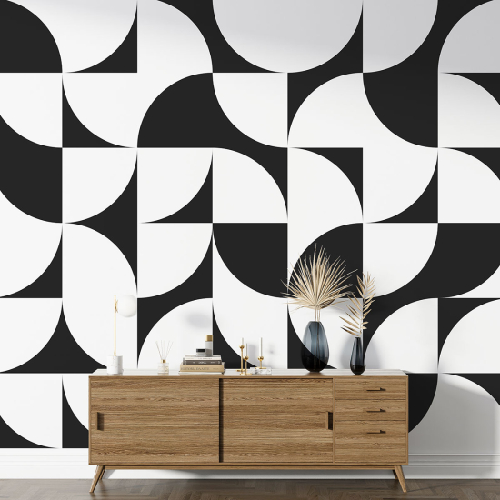 Panoramic Wallpaper - Wall Mural - Geometric Shapes