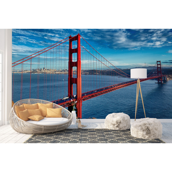 Panoramic Wallpaper - Wall Mural - Golden Gate Bridge