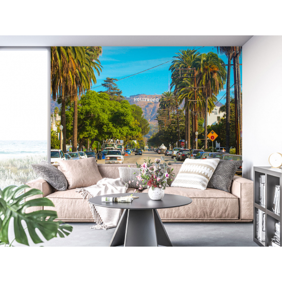 Panoramic Wallpaper - Wall Mural - Hollywood