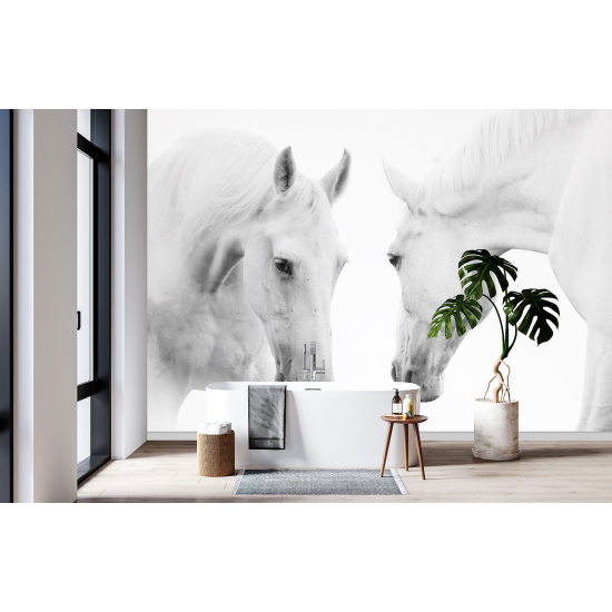 Panoramic Wallpaper - Wall Mural - Horses