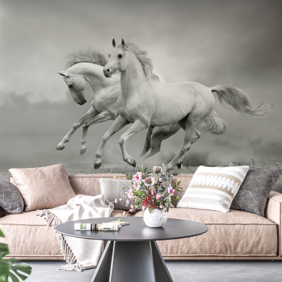 Panoramic Wallpaper - Wall Mural - Horses