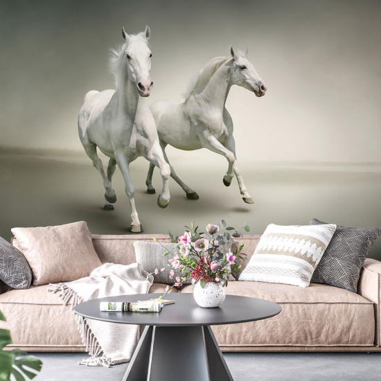 Panoramic Wallpaper - Wall Mural - Horses