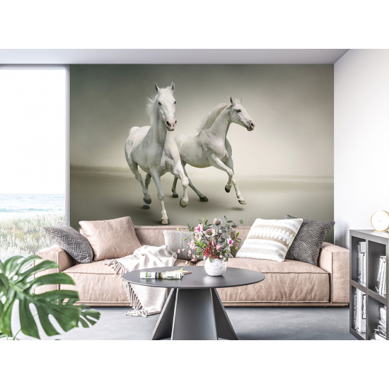 Panoramic Wallpaper - Wall Mural - Horses