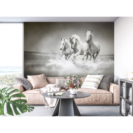 Panoramic Wallpaper - Wall Mural - Horses