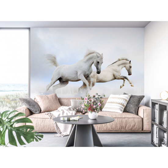 Panoramic Wallpaper - Wall Mural - Horses