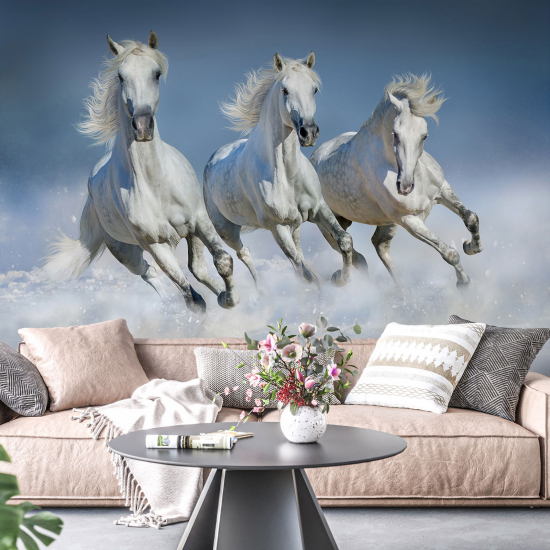 Panoramic Wallpaper - Wall Mural - Horses