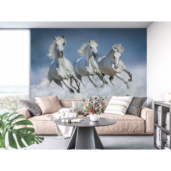 Panoramic Wallpaper - Wall Mural - Horses