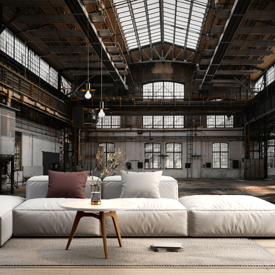 Panoramic Wallpaper - Wall Mural - Industrial plant