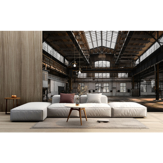 Panoramic Wallpaper - Wall Mural - Industrial plant