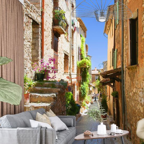 Panoramic Wallpaper - Wall Mural - Italian Alley