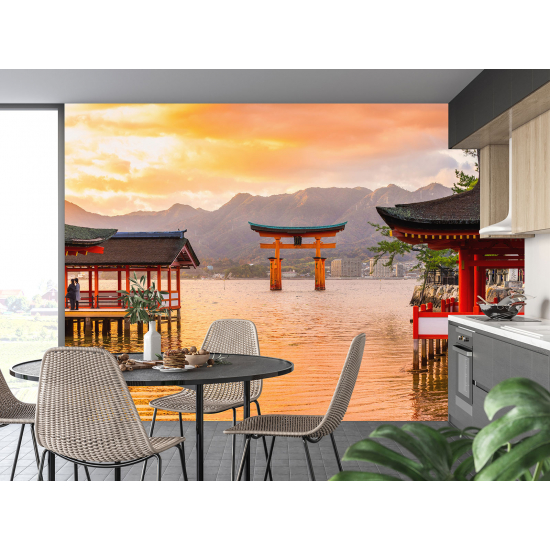 Panoramic Wallpaper - Wall Mural - Japanese Temples