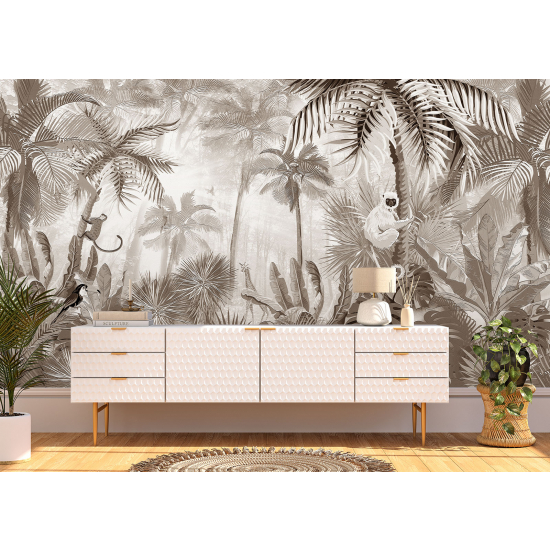 Panoramic Wallpaper - Wall Mural - Jungle