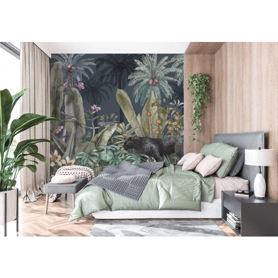 Panoramic Wallpaper - Wall Mural - Jungle