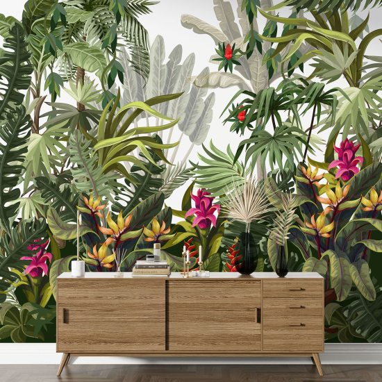 Panoramic Wallpaper - Wall Mural - Jungle