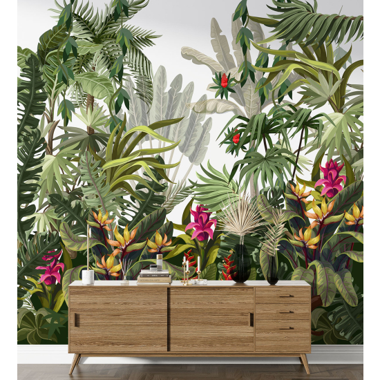 Panoramic Wallpaper - Wall Mural - Jungle