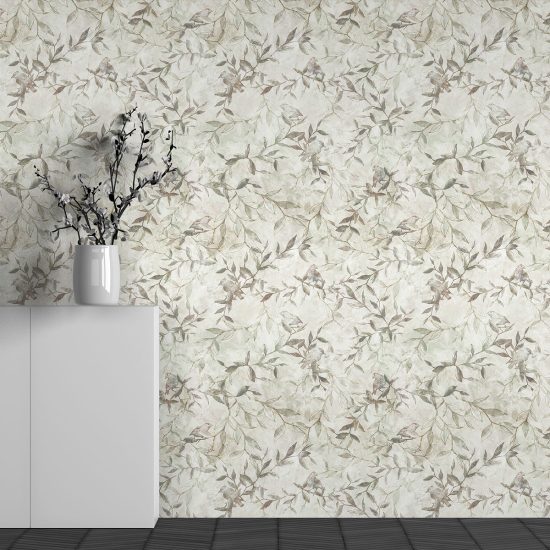 Panoramic Wallpaper - Wall Mural - Leaf Pattern