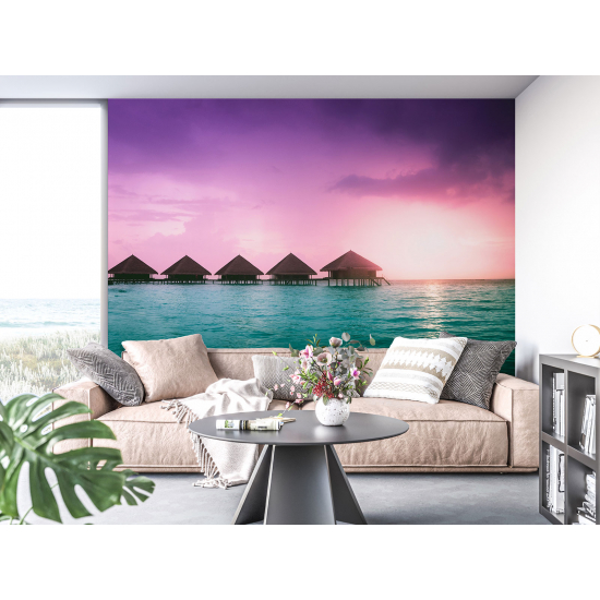 Panoramic Wallpaper - Wall Mural - Maldives