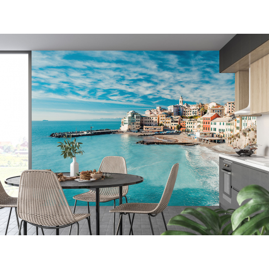 Panoramic Wallpaper - Wall Mural - Mediterranean village