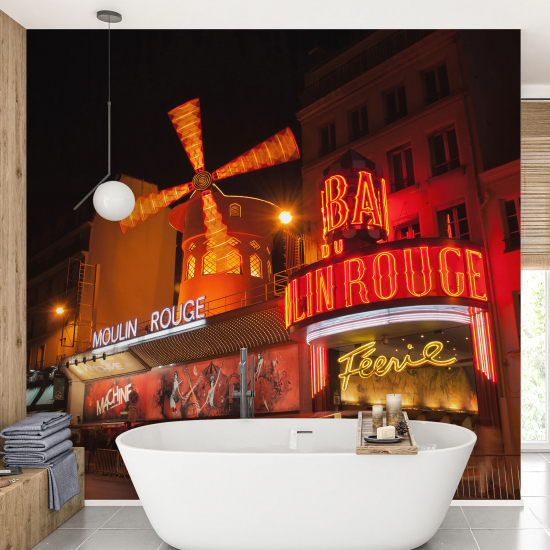 Panoramic Wallpaper - Wall Mural - Moulin Rouge