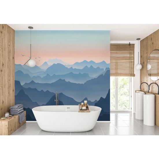 Panoramic Wallpaper - Wall Mural - Mountains