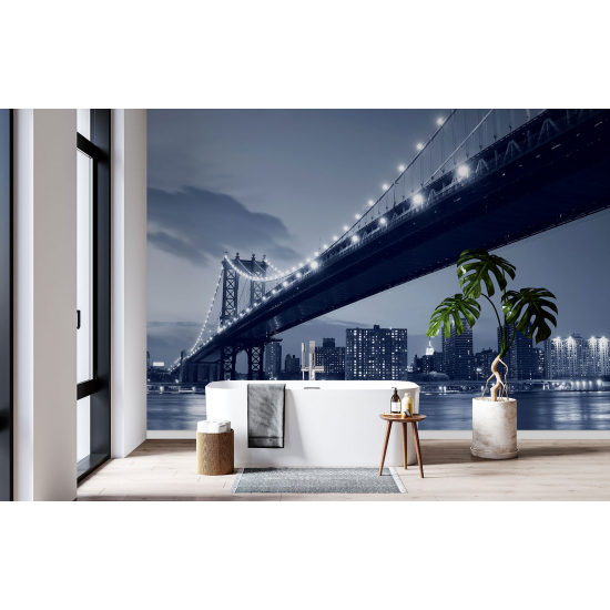 Panoramic Wallpaper - Wall Mural - New York Bridge