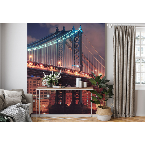 Panoramic Wallpaper - Wall Mural - New York Bridge