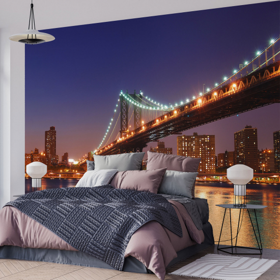 Panoramic Wallpaper - Wall Mural - New York Bridge