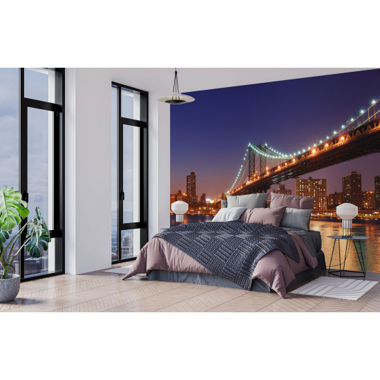 Panoramic Wallpaper - Wall Mural - New York Bridge