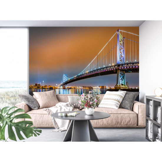 Panoramic Wallpaper - Wall Mural - New York Bridge