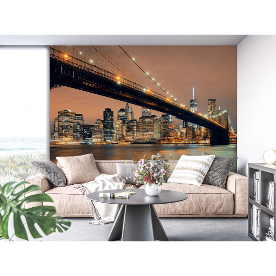 Panoramic Wallpaper - Wall Mural - New York Bridge