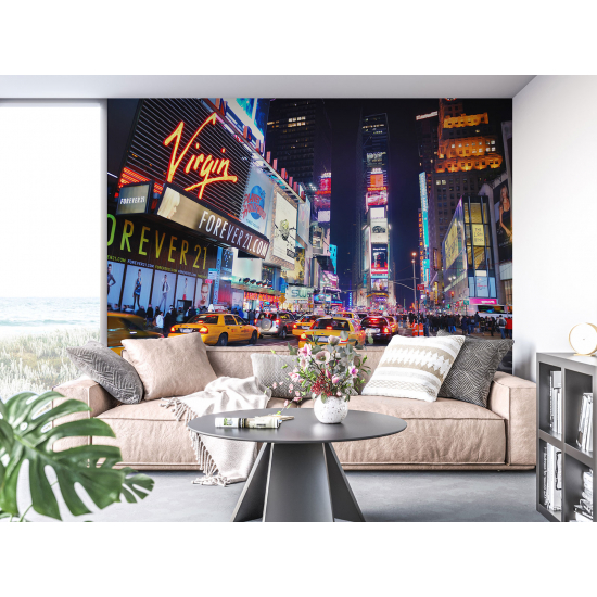 Panoramic Wallpaper - Wall Mural - New York Times Square