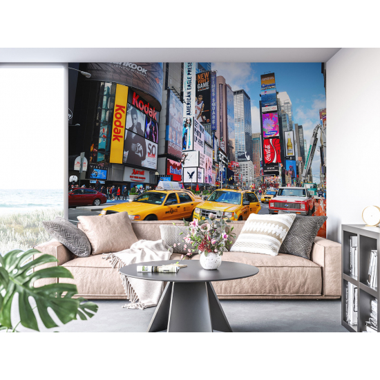 Panoramic Wallpaper - Wall Mural - New York Times Square