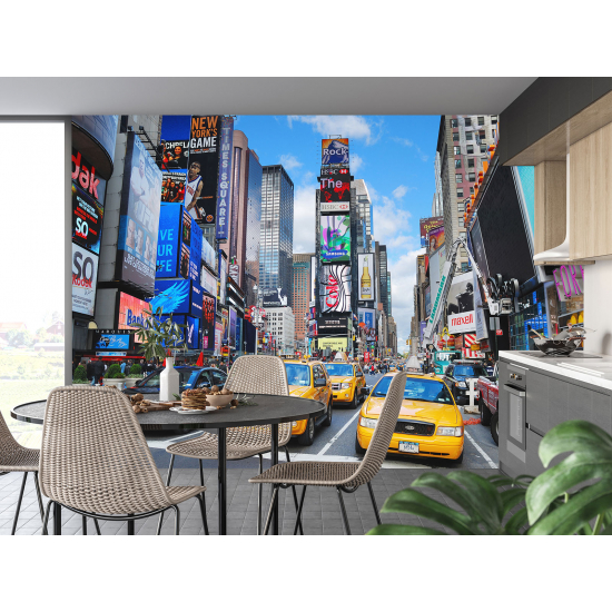 Panoramic Wallpaper - Wall Mural - New York Times Square