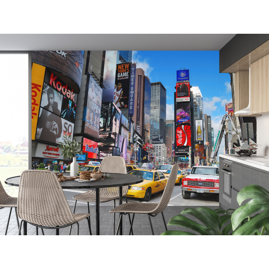 Panoramic Wallpaper - Wall Mural - New York Times Square