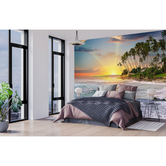 Panoramic Wallpaper - Wall Mural - Palm Beach