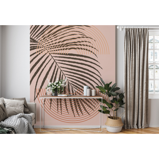 Panoramic Wallpaper - Wall Mural - Palm Leaf Design