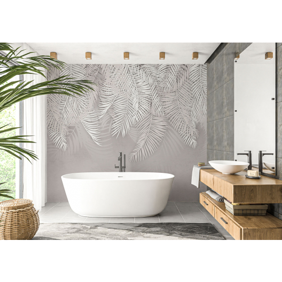 Panoramic Wallpaper - Wall Mural - Palm Leaves