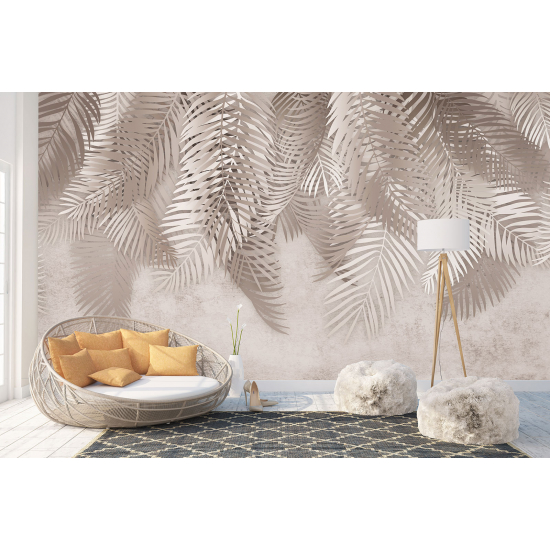 Panoramic Wallpaper - Wall Mural - Palm Leaves