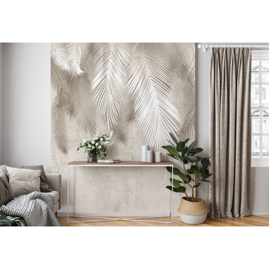 Panoramic Wallpaper - Wall Mural - Palm Leaves