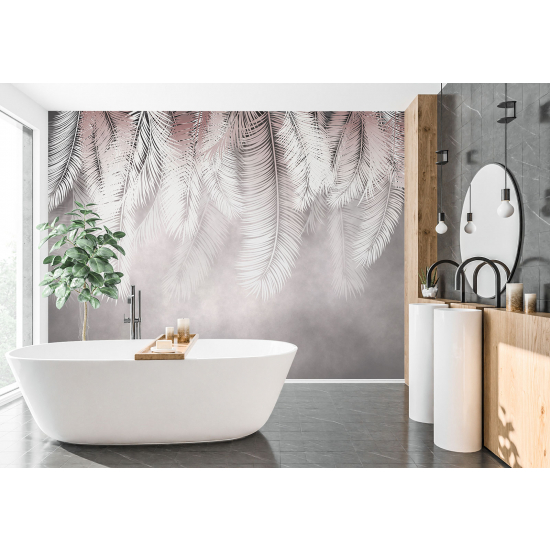 Panoramic Wallpaper - Wall Mural - Palm Leaves