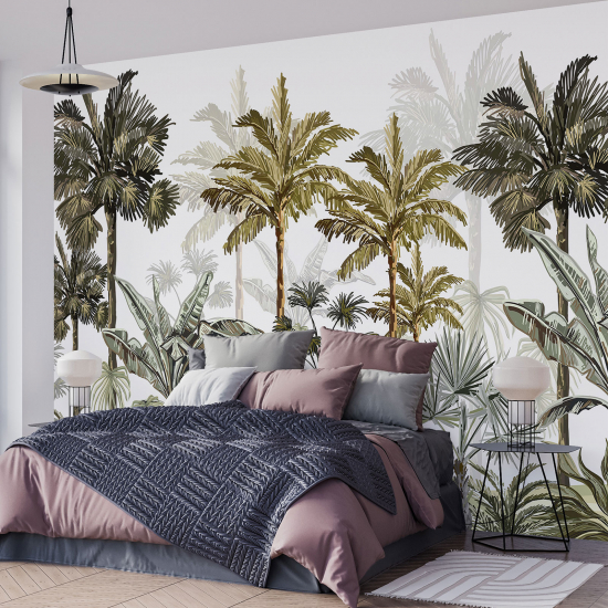 Panoramic Wallpaper - Wall Mural - Palm trees