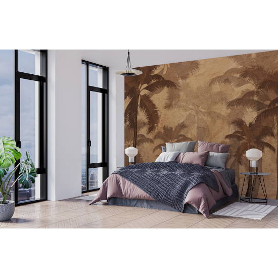 Panoramic Wallpaper - Wall Mural - Palm trees